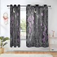thumbnail image 1 of Yayeee Window Curtains Light Filtering 63"x52" Grommet Panel Pair Home Living Room Decor, Gothic Floral Print, 1 of 7