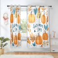 thumbnail image 1 of Yayeee Window Curtains Light Filtering 63"x52" Grommet Panel Pair Home Living Room Decor, Pumpkins Pattern, 1 of 7