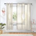 thumbnail image 1 of Yayeee Window Curtains Light Filtering 63"x52" Grommet Panel Pair Home Living Room Decor, Sunshine, 1 of 7