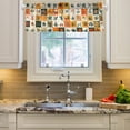 thumbnail image 1 of Yayeee Window Valance for Kitchen Farmhouse Rod Pocket Cartoon Plants Short Curtain for Living Room, 1 of 6