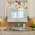 thumbnail image 1 of Yayeee Window Valance for Kitchen Farmhouse Rod Pocket Leaves Pattern Short Curtain for Living Room, 1 of 6