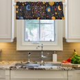 thumbnail image 1 of Yayeee Window Valance for Kitchen Farmhouse Rod Pocket Moon Pattern Short Curtain for Living Room, 1 of 6