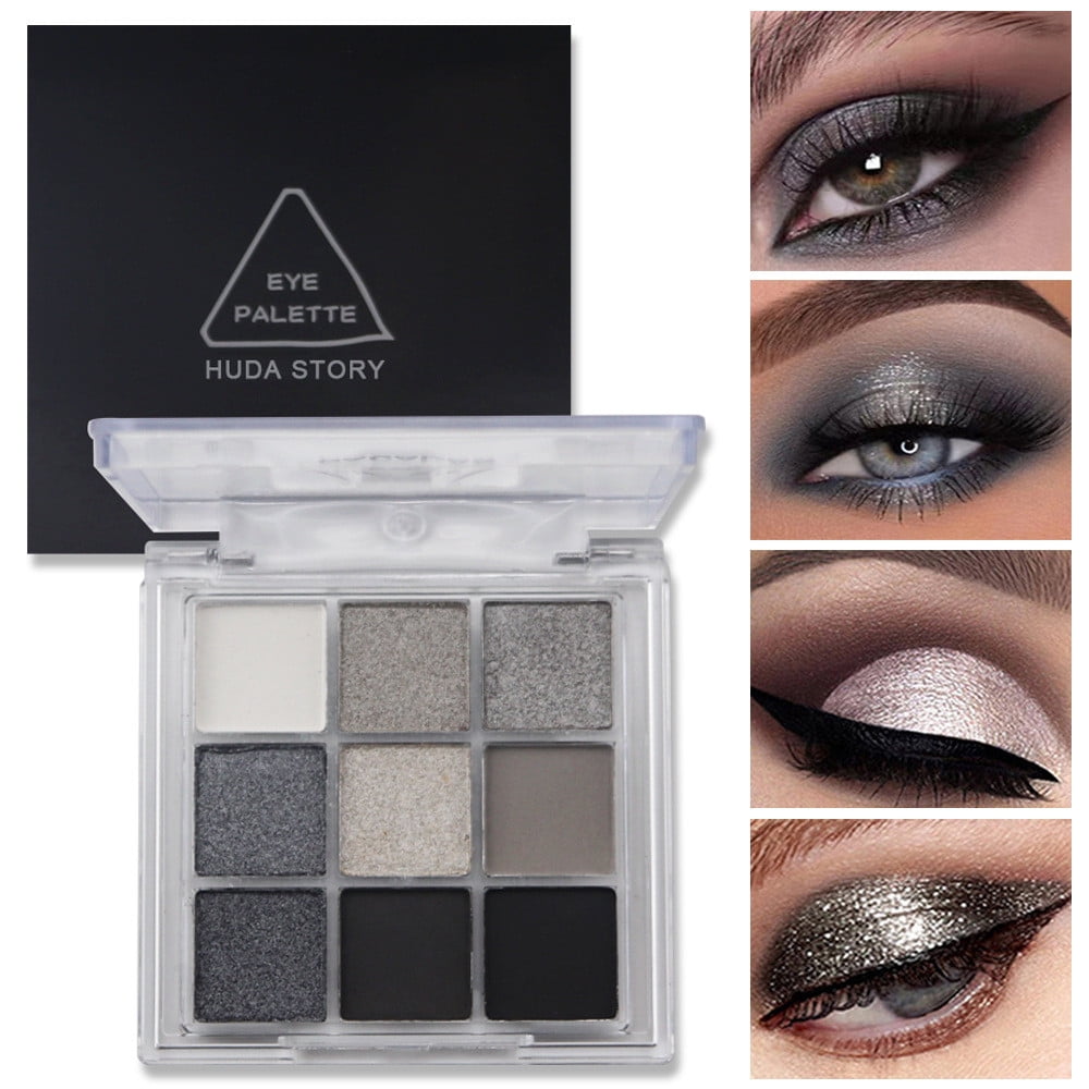 Black Glitter Eyeshadow Pigment Grey Smokey High Shimmer 3D MUA Makeup  Dazzle