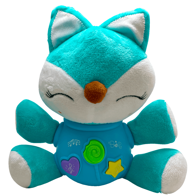 Yayle Plush Fox Baby Toys Sing Laugh And Learn Smart Stages Stuffed Animal Interactive Musical Plush Puppy Toy