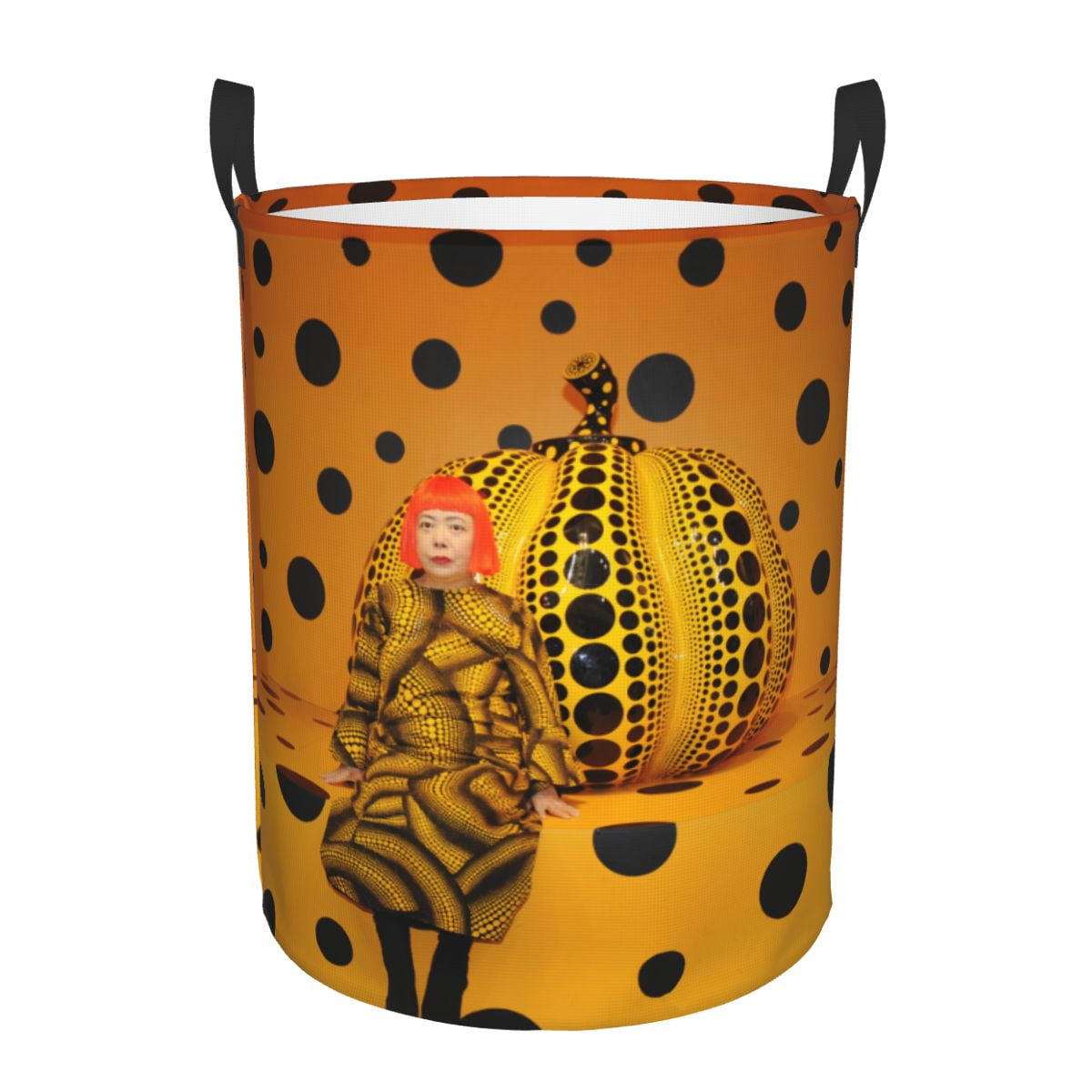Yayoi Kusama Abstract Painting Laundry Basket Collapsible Large Clothes