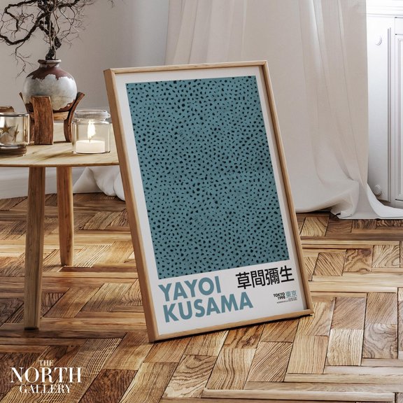 Yayoi Kusama Blue Infinity Nets Exhibition Contemporary Art Print