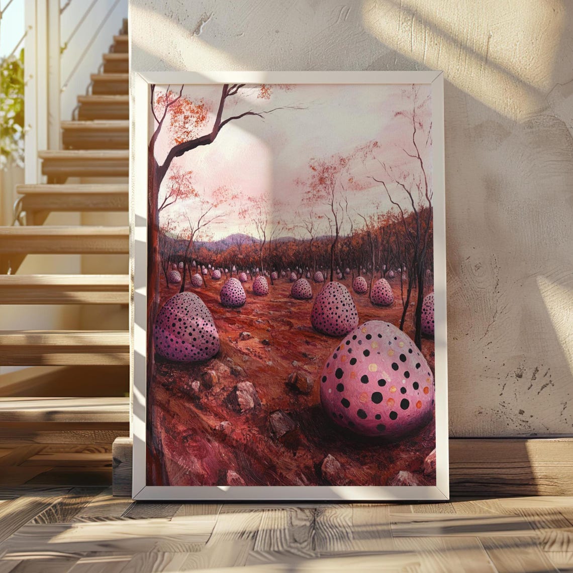 Yayoi Kusama-Inspired Art Print, Polka Dot Artwork, Modern Abstract Art ...