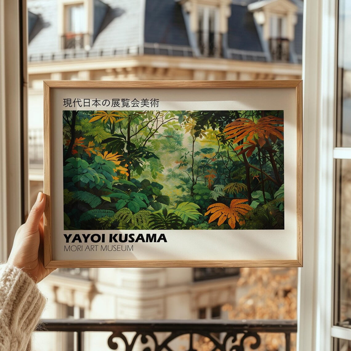 Abstract Daad Yayoi Kusama Japandi Gallery Abstract Inspired Japanese Piece V9 ...