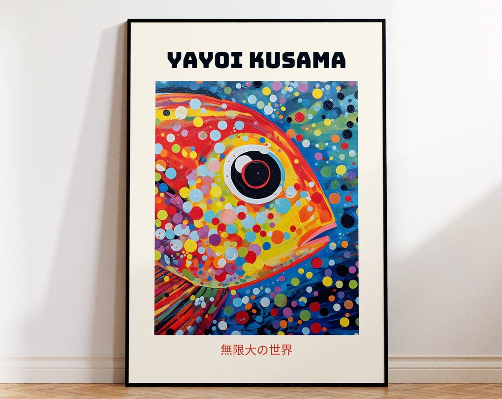 Poster Yayoi Kusama – Art Coloré Et Hypnotique, Format 50x70 Cm. Parfait Pour Décorer Votre Salon, Bureau Ou Atelier. - 2
