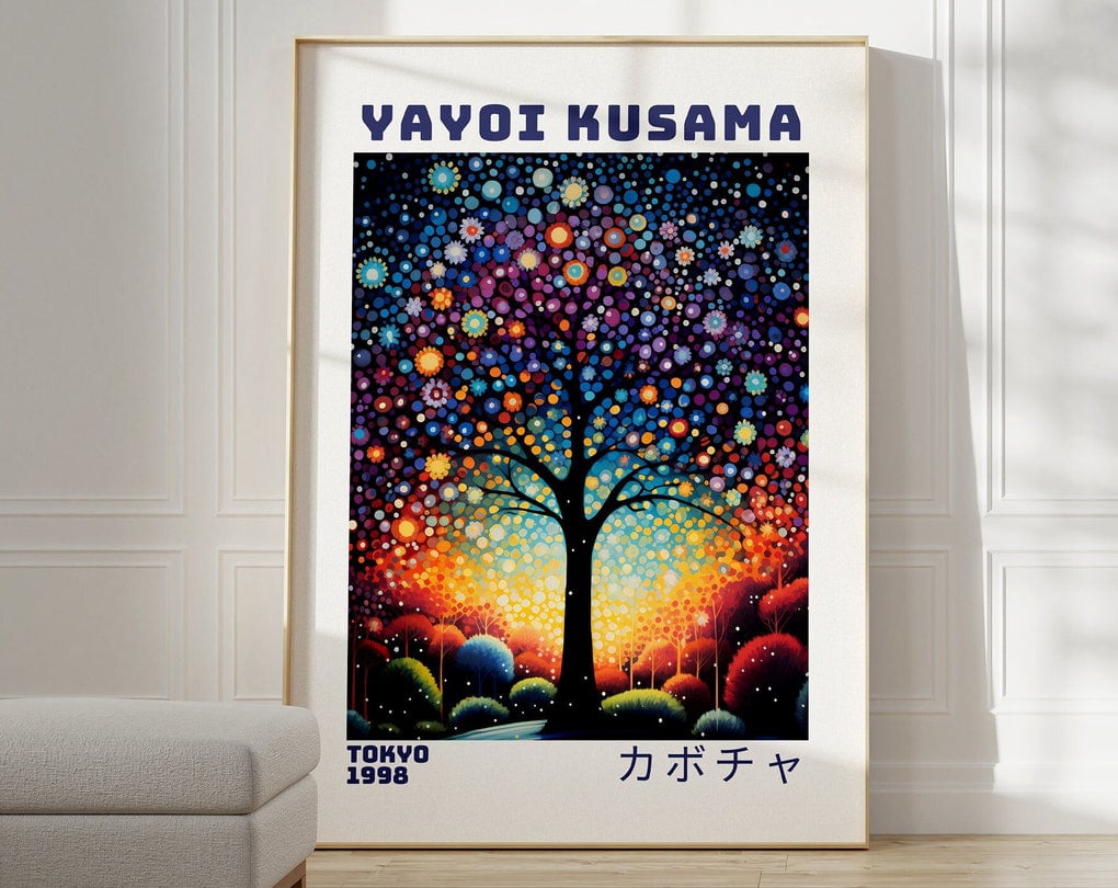 Poster Yayoi Kusama – Art Coloré Et Hypnotique, Format 50x70 Cm. Parfait Pour Décorer Votre Salon, Bureau Ou Atelier. - 3