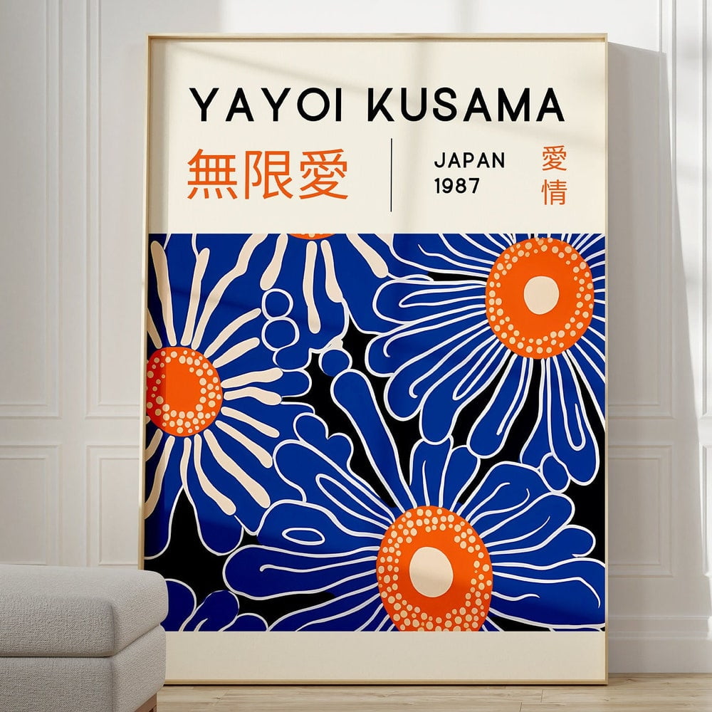ARTINSPIRIO Yayoi Kusama Poster Sans cadre - Art japonais (poster uniquement, 40 x 50 cm) : Yayoi Kusama ARTINSPIRIO Yayoi Kusama Poster Sans cadre - Art japonais (poster uniquement, 40 x 50 cm) : Yayoi Kusama