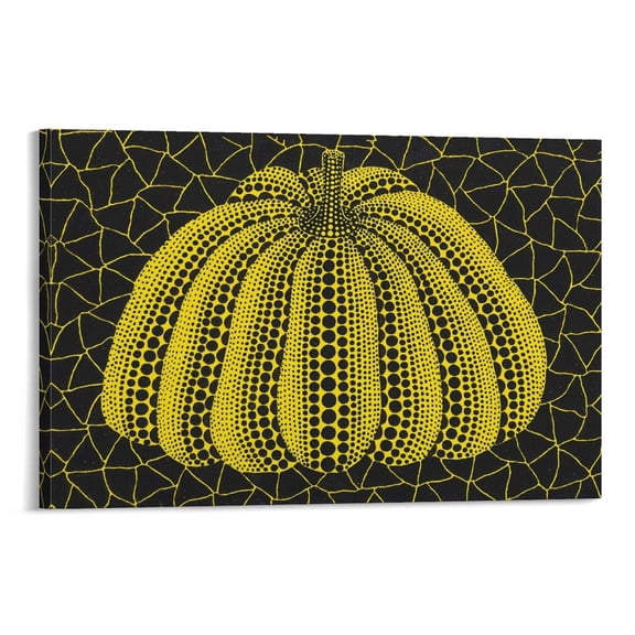 Yayoi Kusama “The Big Pumpkin” Poster (1) Print Photo Art Painting Canvas Poster Home Decorative Bedroom Modern Decor Posters Gifts 16x24inch(40x60cm)