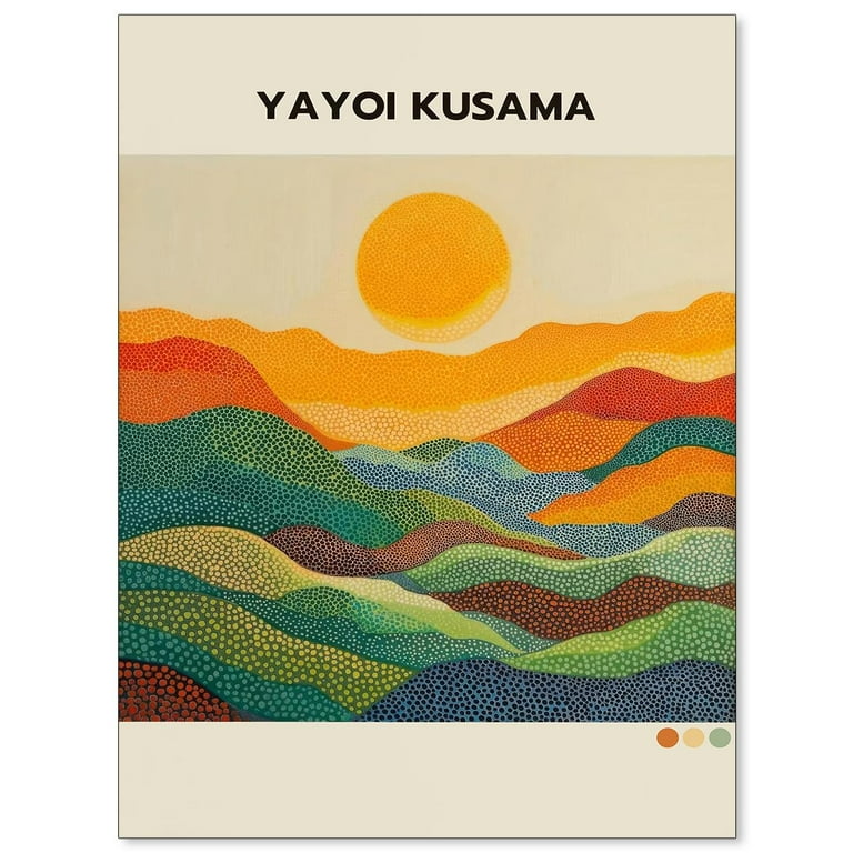 Yayoi Kusama1986 Wall Art Japanese Gallery Exhibition Wall Decor