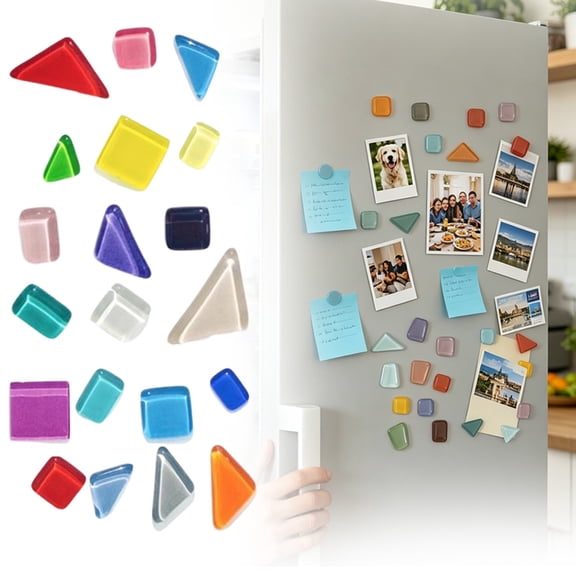 Yayun 20 Pcs Cute Refrigerator Magnets, Colorful Multiple Shapes Small Fridge Magnets, Strong Decorative Magnets for Fridge, Whiteboard, Kitchen, Office and School Locker
