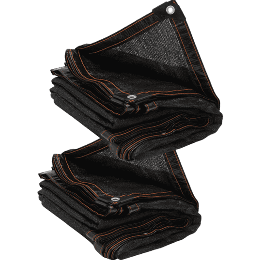 Yayun 78" x 120" Black, Durable UV Resistant, 2 Count