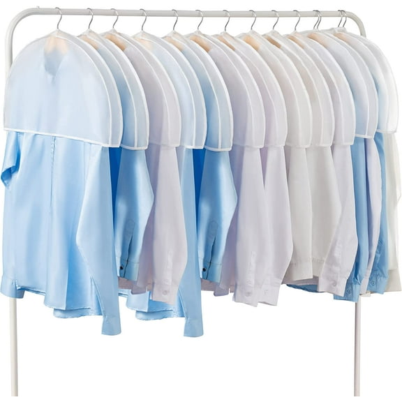 Yayun Garment Bag for Women's Clothes, 10 Piece, PEVA Clear