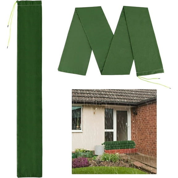 Yayun Long Sandbags Flood Protection Reusable Sand Bags Rain Wind Flood Barrier for House & Warehouse Door Gate Keep Basement Dry (2Pack, 5.9Ft)