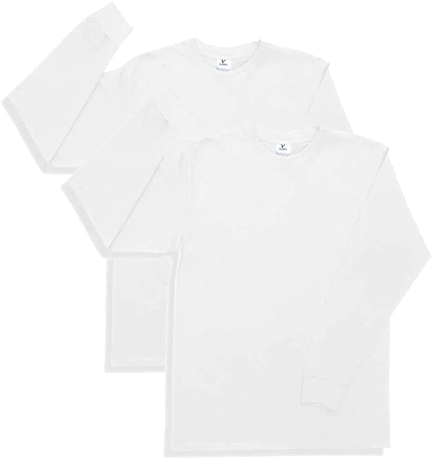 Yazbek Men's Heavy Weight (5.9-Ounce) Crew Neck Long Sleeve T-Shirt ...