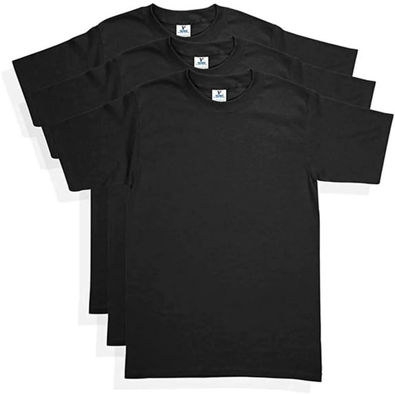 Yazbek Men's Heavy Weight (5.9-Ounce) Crew Neck Short Sleeve T-Shirt - 3-Pack …