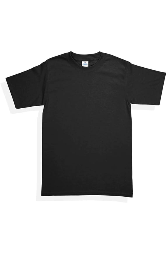 Men's Heavy Weight (5.9-Ounce) Crew Neck Short Sleeve T-Shirt - Black