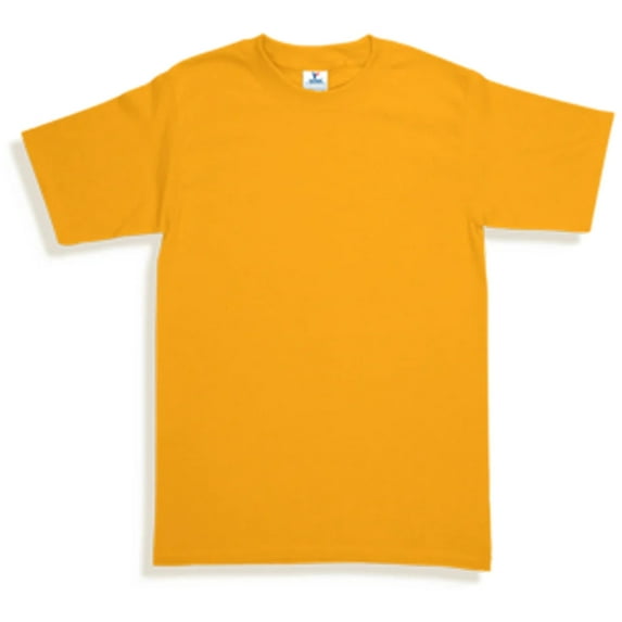 Yazbek Men's Heavy Weight (5.9-Ounce) Crew Neck Short Sleeve T-Shirt - Gold