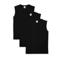 thumbnail image 1 of Yazbek Men's Heavy Weight (5.9-Ounce) Crew Neck Sleeveless Muscle T-Shirt (3-Pack), 1 of 7
