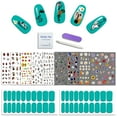 thumbnail image 1 of Yazhiji Blue Green Nail Art Stickers Decals Nail Polish Stickers Nail Strip (900+Designs) for Women, 1 of 9