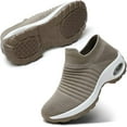 thumbnail image 1 of Yazi Slip On Breathe Mesh Walking Shoes Women Fashion Sneakers Comfort Wedge Platform Loafers, 1 of 12