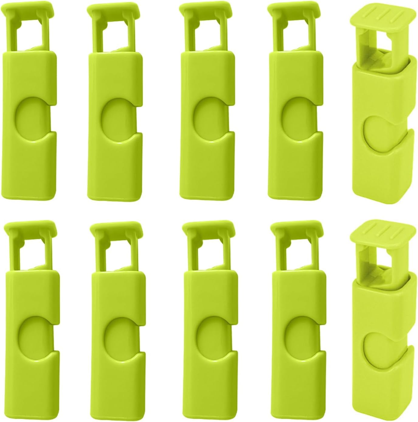 Yazoeiaing 10 Pcs Gripstic Bag Sealers,Plastic Food Fresh Keeping Bags