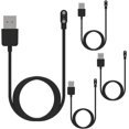 Yazoeiaing 4 Pcs Black Chargers Smartwatch Accessories Compatible with