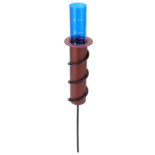 Yazoeiaing Floating Rain Gauge Copper Outdoor Rain Gauge Floating