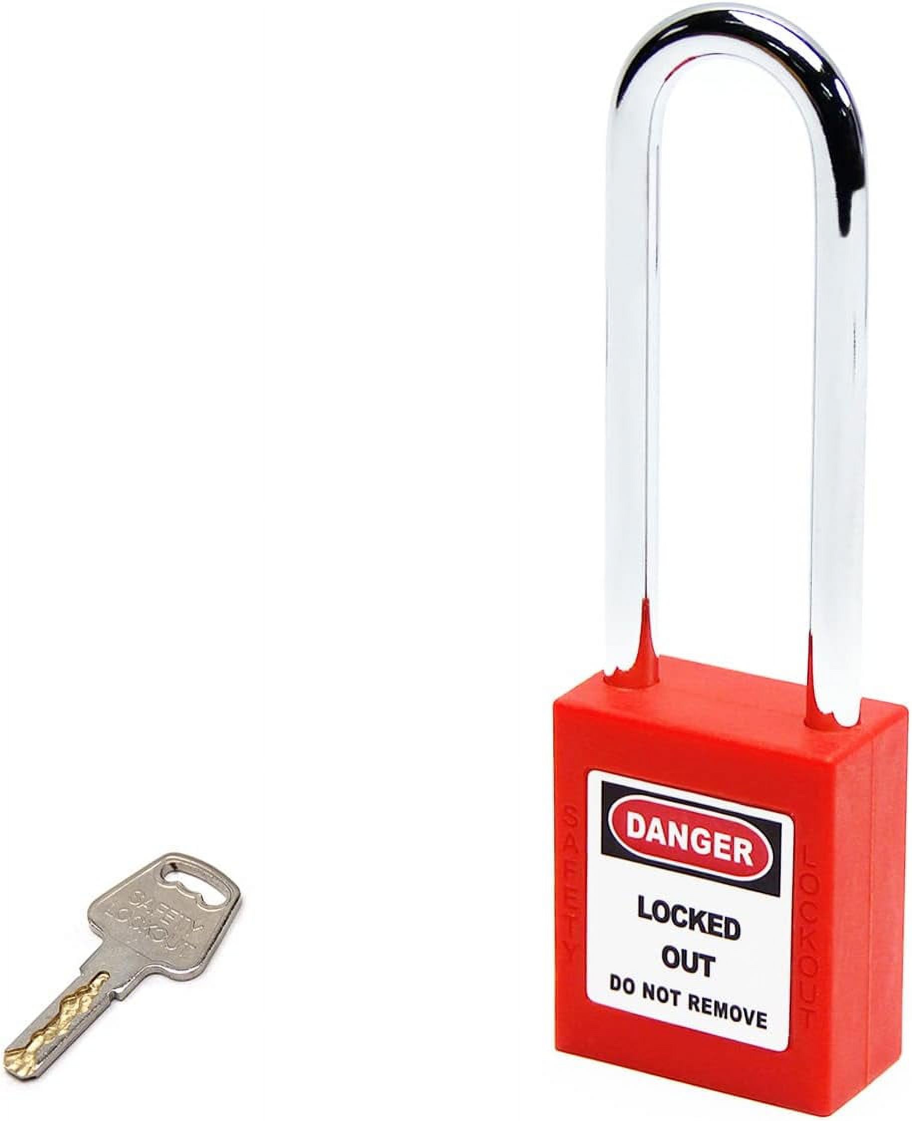 Yazoeiaing Lockout Tagout Locks Safety Padlock Loto Locks Keyed Alike PA Lock Out Tag Out Steel