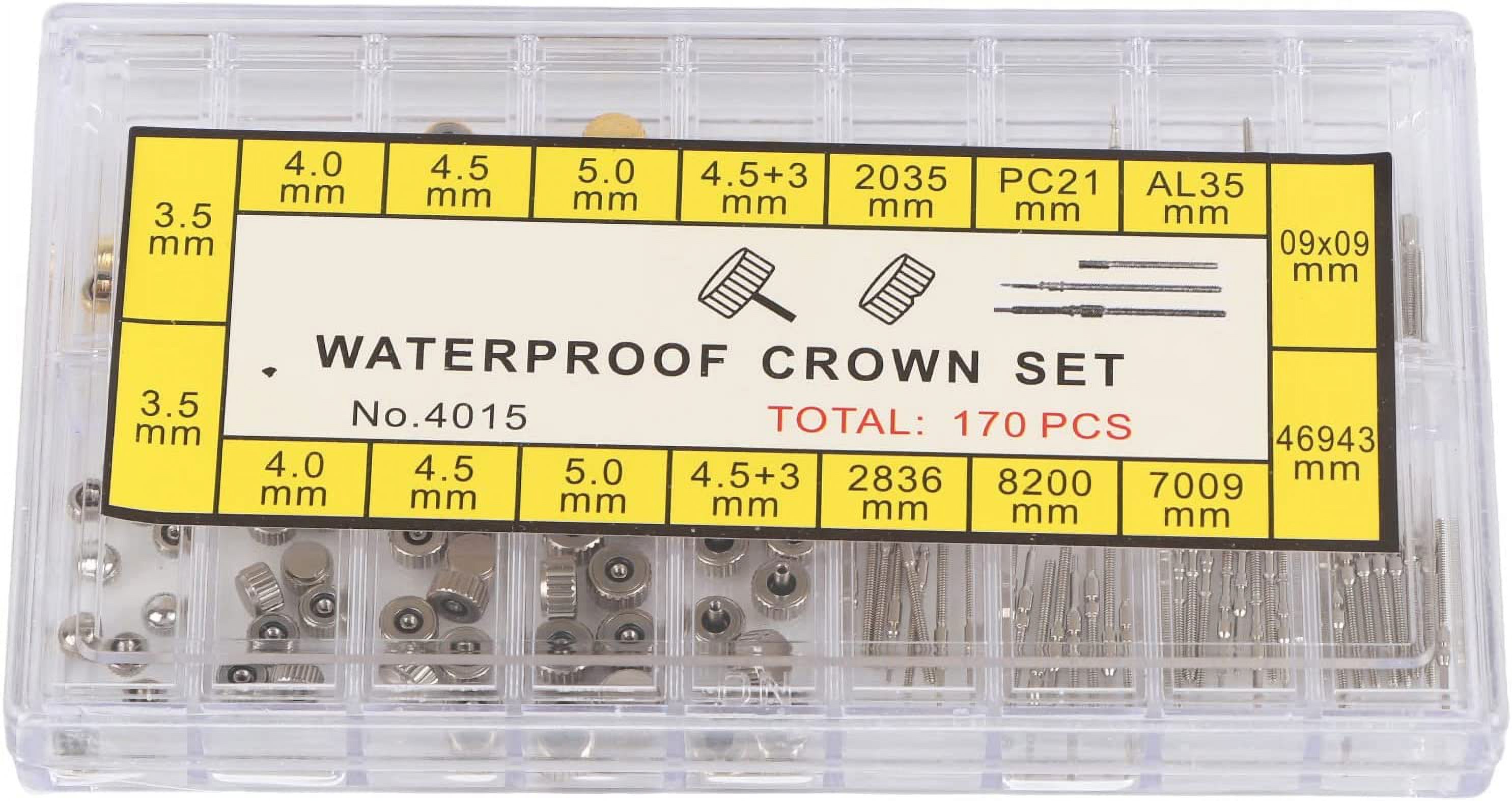 Yazoeiaing Watch Repair Kit, Watch Crown Spring Bar Set Watch Spring Bar Watch Stem Extender