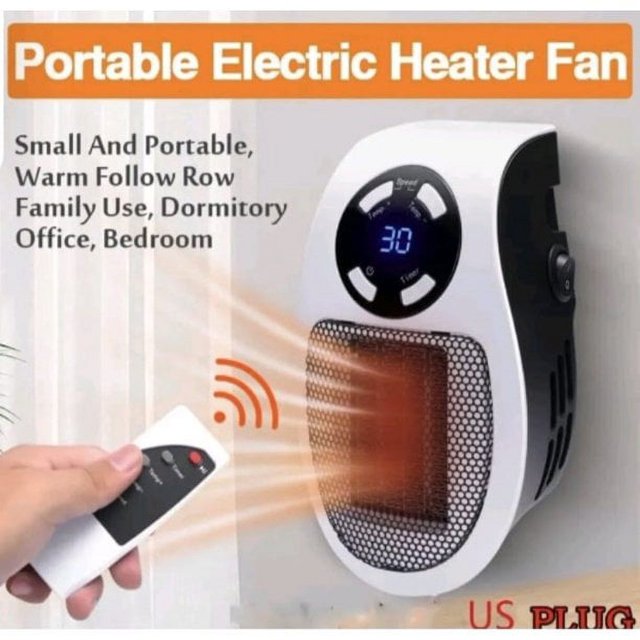 Yazoo Electric 500W Wall Outlet Heater, Programmable Space Heater with