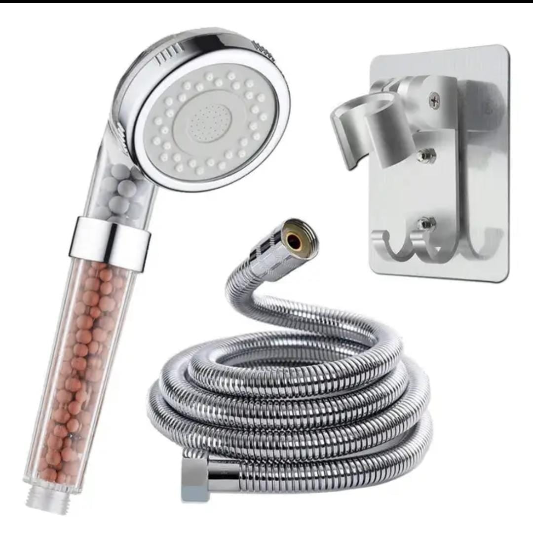 YazooJet(Pack of 1) Filter Beads Shower Head with Bracket and Hose