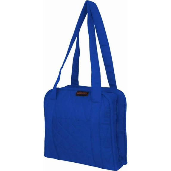 Yazzii Oval Craft Bag - Portable Organizer - Arts & Crafts Storage Bag Tote - Multipurpose Storage Organizer for Quilting, Needlework, Knitting, Sewing, Applique & Jewelry Royal Blue