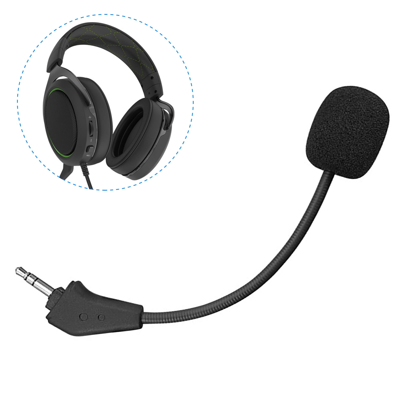 Flexible Noise-Canceling Gaming Headset Boom Mic for Togo Ubuy