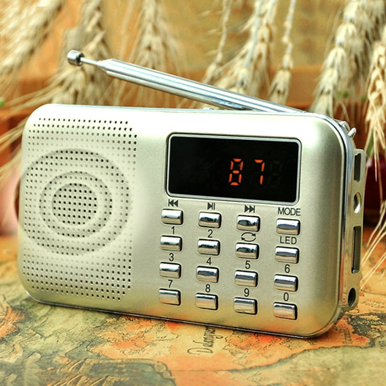 Portable AM FM Radio with LCD Display, TSV Personal Pocket Radio with Best  Reception, USB Cable or 4AA Batteries Powered Digital Stereo Radio Player