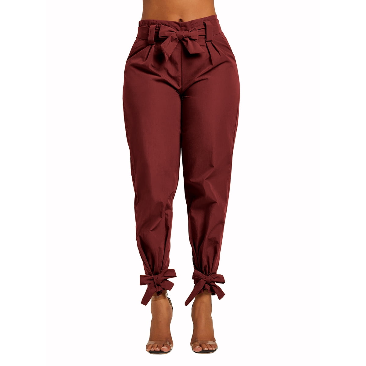 Women Modal Flare Pants Bell Bottom Trousers Side Slit Chinese Knot Dance  Yoga | eBay