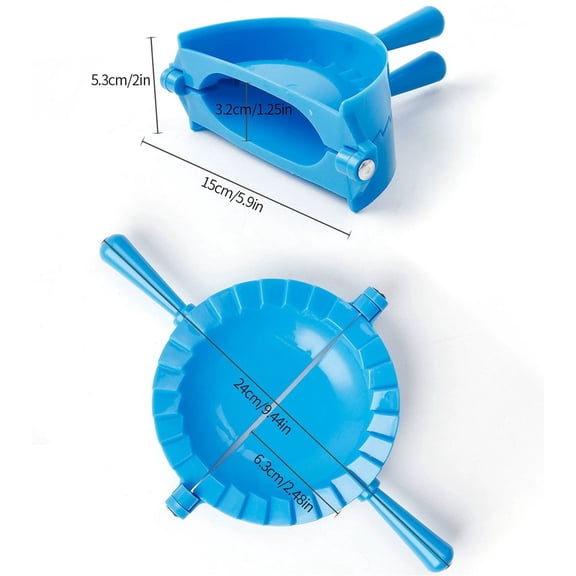 Ybomd,2 In 1 Dumpling Ravioli Maker,Pierogi Calzone Cutter Sealer,Perfect for Dumpling Making, Dough Cutting, Pastry Sealing, Hand Pie Making and Kitchen Food Processing Use
