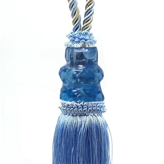 Ybomd,2 Pack Curtain Tiebacks Tassel Drapery,Curtain Tiebacks with Tassel,Tie-Backs Rope Handmade Holdbacks Home Office Hotel Decorative