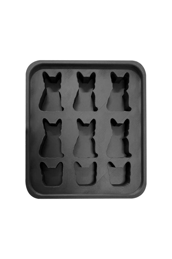 ,3D Plastic Dog Shape Ice Tray,Animal Shape Ice Mold for French Bulldog,Makes Fun Ice Shapes, Adds Personality To Drinks and Daily Beverage Presentation