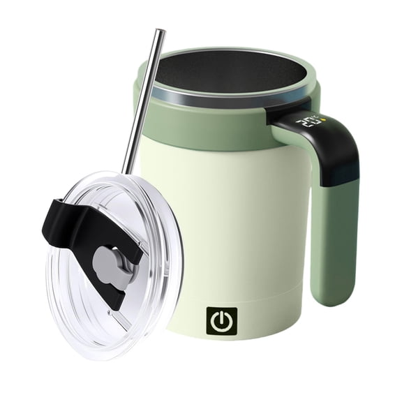 Ybomd,Automatic Stirring Coffee Mug,Detachable Base Self-Stirring Mug,2026 New Automatic Magnetic Stirring Coffee Mug with Temperature Display Smart Mixing Cup for Coffee, Chocolate, Milk, Tea
