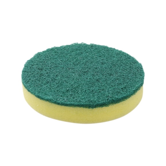 Ybomd,Dual-Sided Round Cleaning Sponge with Coarse Fibers for Scrubbing Stubborn Stains On Dishes, Pots, and Cars.