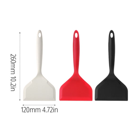 Ybomd,Non Stick Cooking Spatula Red,Wide Non Stick Turner Spatula,Ideal for Omelette Making, Steak Frying, Egg Cooking, Pizza Burger Handling and Non Stick Cookware Use