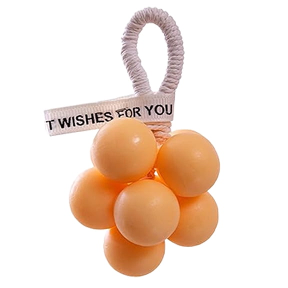 Ybomd,Orange Crystal Grape-Shaped Soap on a Rope – 10x5cm Decorative Hand Soap with Box for Bathroom and Kitchen Use