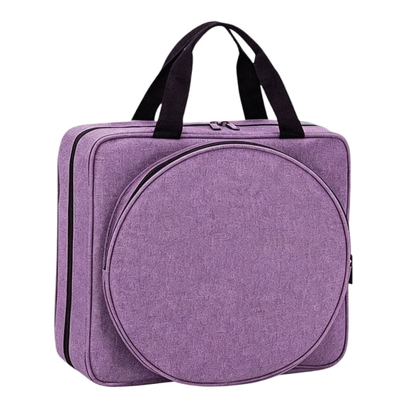 Ybomd,Portable Embroidery Project Bag with Multiple Pockets – Versatile Craft Storage Carry Case for Needlework Kits, Tools, and Supplies on the Go