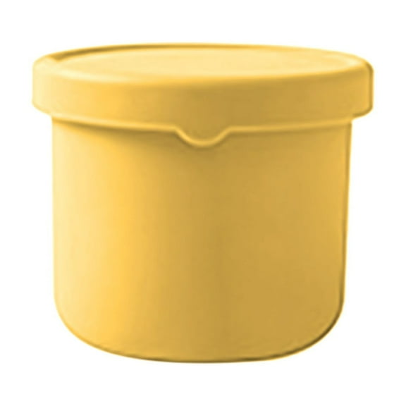 Ybomd,Small Yellow Silicone Storage Box With Lid, For Keeping Fruits And Vegetables Fresh In The Fridge