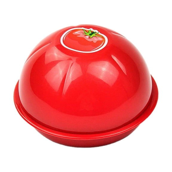 Ybomd,Vegetable Fruit Storage Containers,Tomato Onion Keeper with Lid,Tomato and Onion Shaped Storage Containers with Lids for Refrigerator Organization