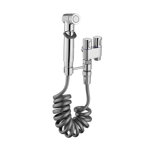 Ybomd,Wall Mounted Handheld Bidet Sprayer,1 In 2 Out Toilet Spray,Wall Mounted Handheld Bidet Sprayer Set 1 In 2 Out Control, Fresh Bathroom Faucet Spray for Toilet Cleaning